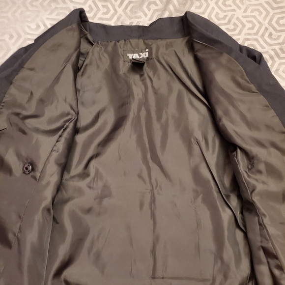 Casual Tie-waist Blazer (black) - Picture 5 of 5